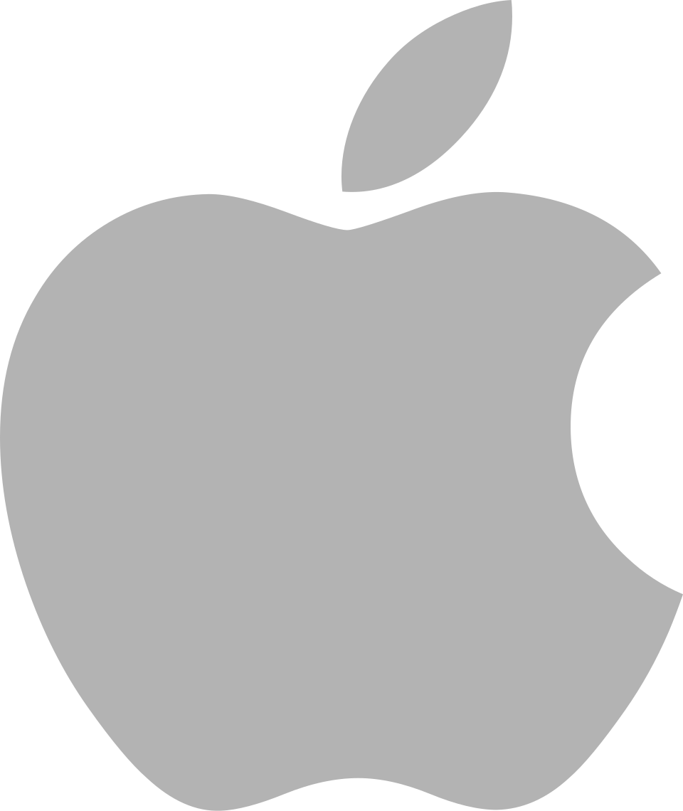 Apple flat logo