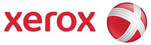 Xerox 2008 logo — lowercase red wordmark with sphere-shaped X symbol by Interbrand